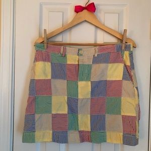 Seersucker Patchwork Polo Ralph Lauren Skirt